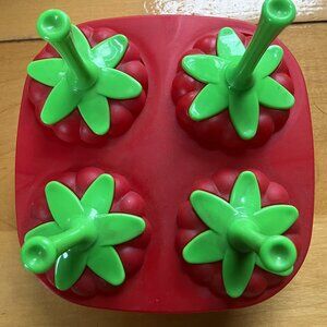 ADORABLE Joie Strawberry Freeze popsicle/frozen treat mold Freeze Pops